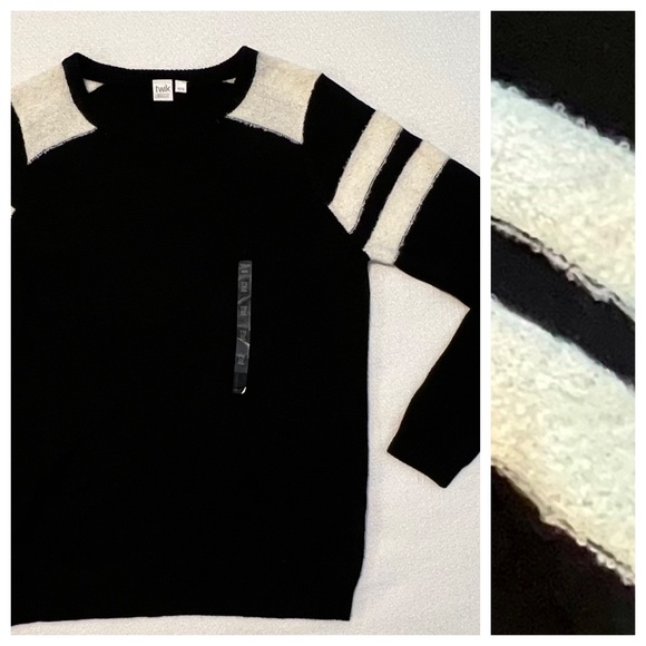 Twik Wool-blend Sweater Black & White Women’s Size XL - Picture 1 of 7
